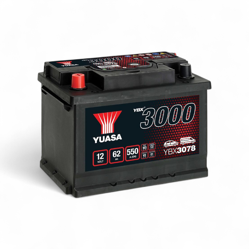 Batterie Yuasa YBX3078 12V 62ah 550a