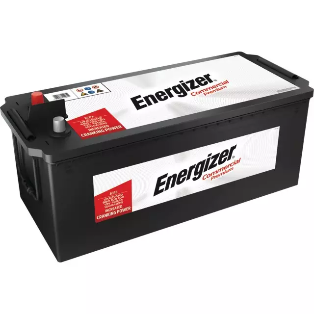 BATTERIE ECP3 12V 180AH 1000A + A GAUCHE SUR LARGEUR ENERGIZER COMMERCIAL PREMIUM