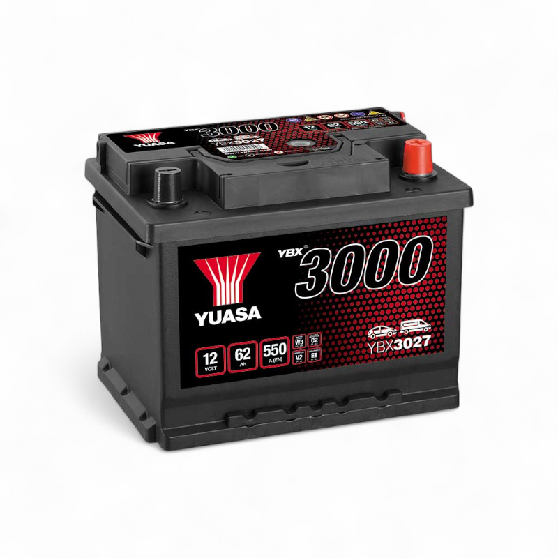 Batterie YUASA YBX3027 – 12V 62Ah 550A