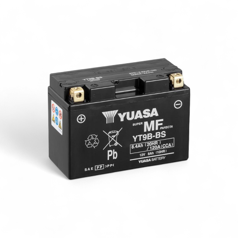 Batterie Moto Yuasa YT9B 12V 8.4ah 120a